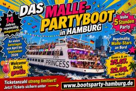 Das Malle-Partyboot in Hamburg - komm an Bord!