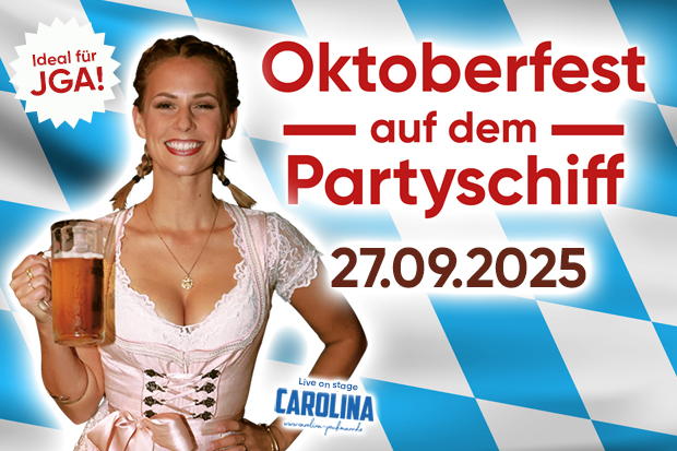 Das Oktoberfest in Hamburg auf dem Schiff steigt 2025 schon zum 10. Mal Das Oktoberfest in Hamburg auf dem Schiff steigt 2025 schon zum 10. Mal