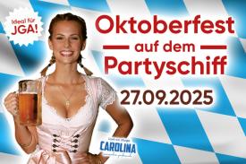 Oktoberfest 2025 auf dem Partyschiff in Hamburg
