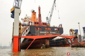 Die "Washington Express" im Dock.