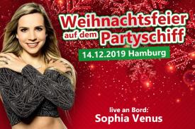 Sophia Venus kommt zur Weihnachtsfeier aufs Partyschiff