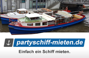Banner Partyschiff mieten